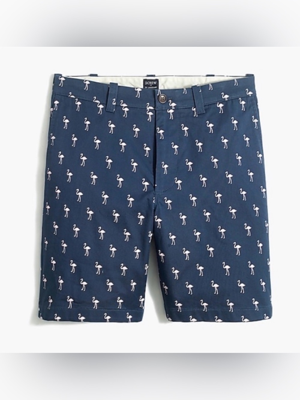 J. Crew Factory 9” Chino Shorts in Flamingos Print, Men’s size 32 Waist